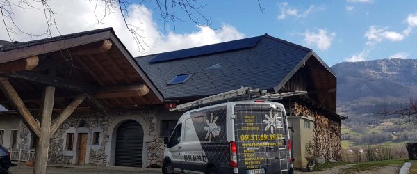 panneau solaire sur maison à Bourgoin jaillieu
