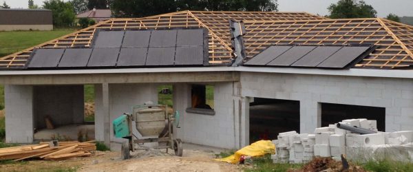 panneau solaire sur maison à Chambéry