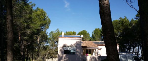 Panneau solaire sur maison à Valence