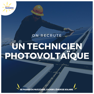 Photo annonce de recrutement Technicien Photovoltaïque
