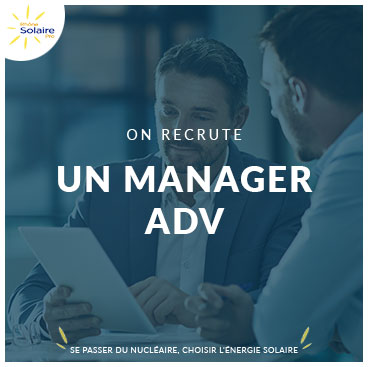 Annonce recrutement Manager ADV